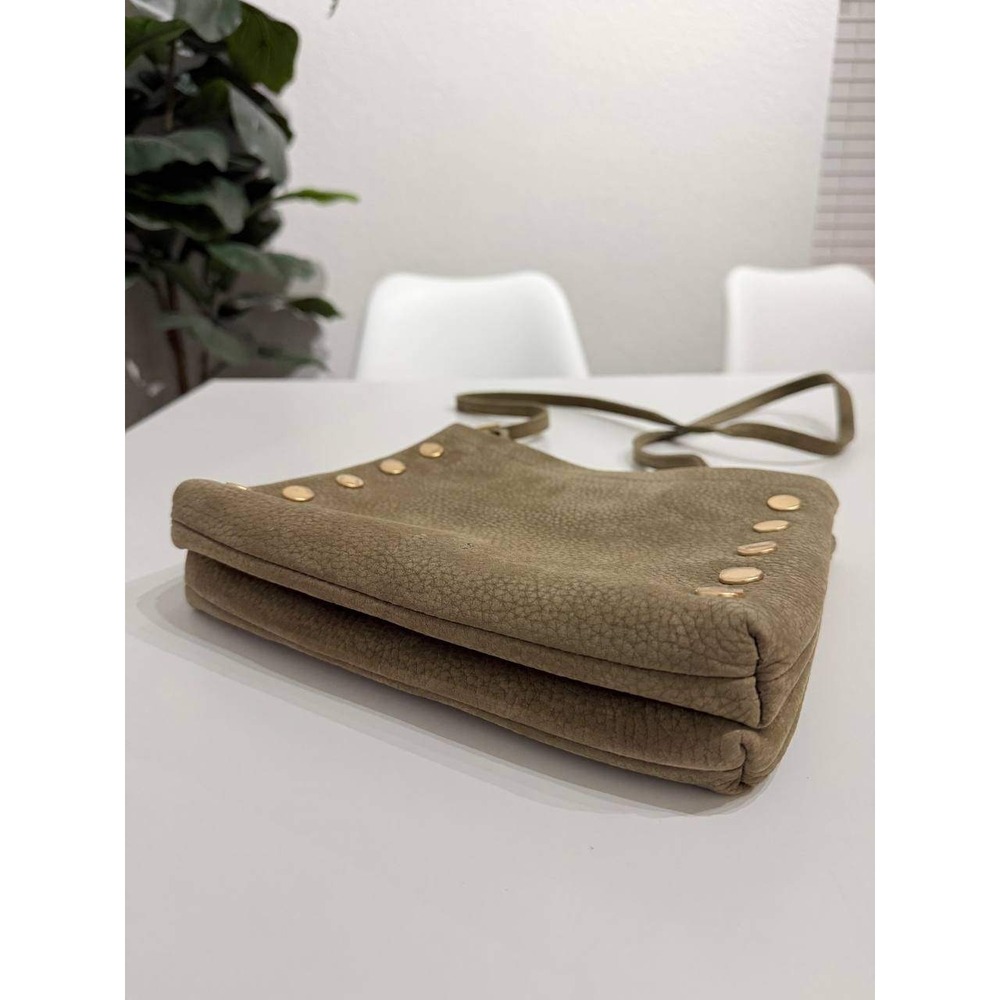Hammitt Olive Green Leather Crossbody Bag Gold Studded Purse Vintage 2022 - Picture 5 of 14